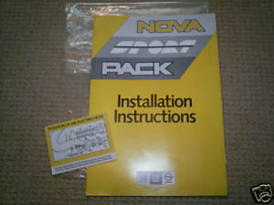 Nova Sport Pack Installation Instructions
