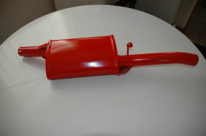 Red Ashley Silencer Before Fitment